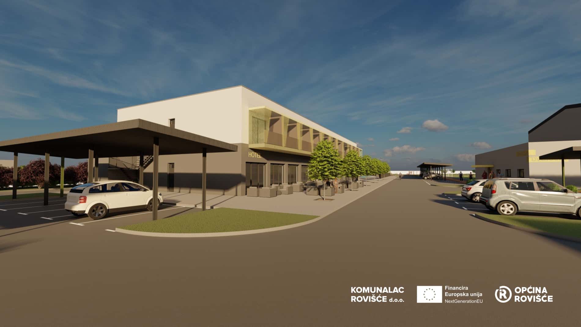 Hotel — vizualizacija sportsko-rekreacijskog centra Predavac